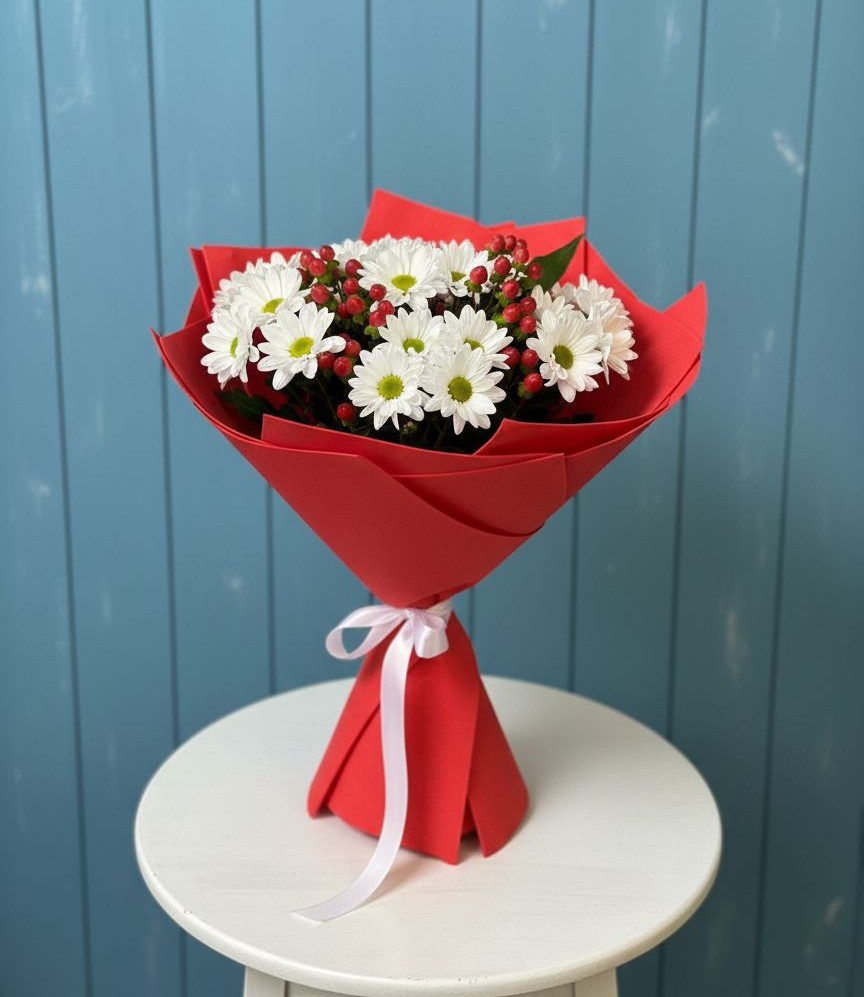 Букет цветов из: Хризантемы в Старотеряево