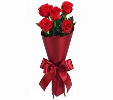 Букет 5 Красных роз Эдлесс Лав в Старотеряево