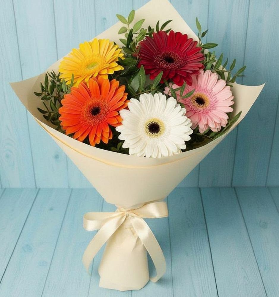 Букет цветов из: Герберы в Старотеряево