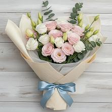 Букет цветов из:  Лизиантусы в Старотеряево