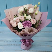 Букет цветов из:  Розы и Лизиантусы в Старотеряево