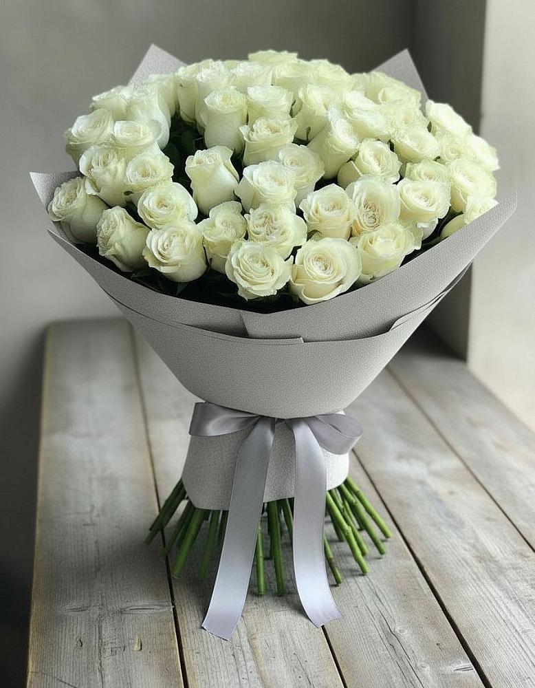 Букет 35 Белых роз в Старотеряево