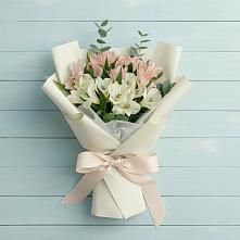 Букет цветов из:  Альстромерии в Старотеряево