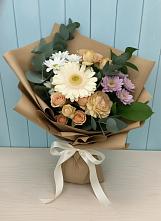 Букет цветов из:  Герберы и Хризантемы в Старотеряево