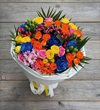 Букет цветов из:  Розы и Хризантемы в Старотеряево