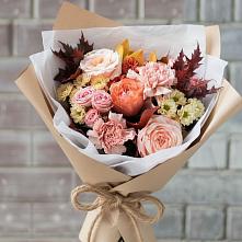 Букет цветов из:  Гвоздики, Хризантемы и Розы в Старотеряево