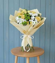 Букет цветов из:  Хризантемы и Розы #REPLACE_PRED# Старотеряево