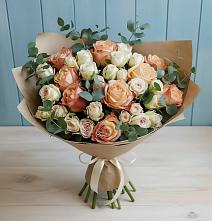 Букет цветов из:  Альстромерии и Розы #REPLACE_PRED# Старотеряево